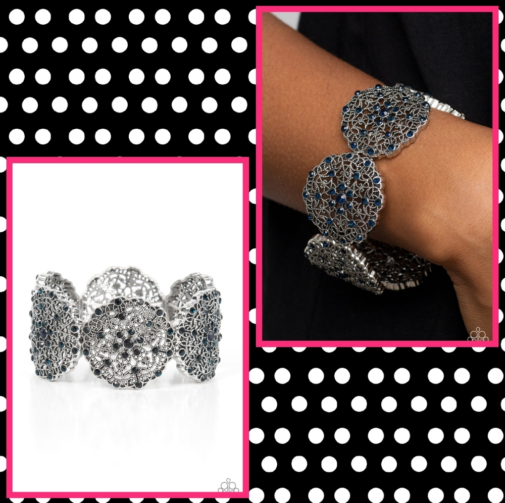 2/$10 Paparazzi ​All in the Details - Blue Bracelet